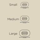 Flat Round Hair Clip | Small | Candy Cane Crush