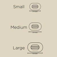 Flat Round Hair Clip | Medium | Candy Cane Crush