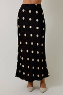 Polka Dot Midi Skirt