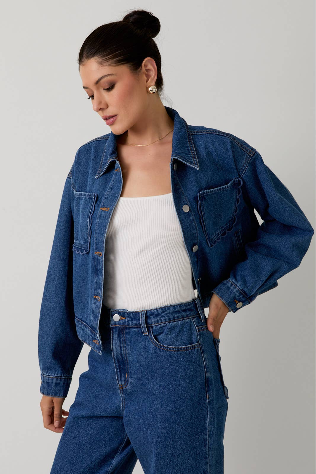 Sam Scallop Pocket Denim Jacket