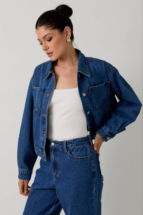 Sam Scallop Pocket Denim Jacket