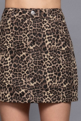 Oh LaLa Leopard Skirt