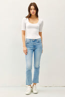 Basic Cropped Tee White