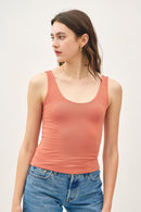 Basic Scoop Tank Terracotta