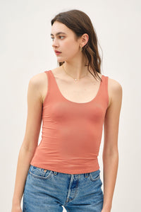 Basic Scoop Tank Terracotta
