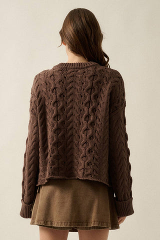 Oakley Cable-Knit Half-Zip Sweater