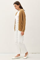 Basic Crochet Cardigan Golden Rod