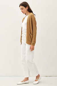 Basic Crochet Cardigan Golden Rod