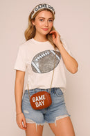 Game Day Football Patch T-shirt