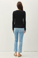 Basic Boat Neck Long Sleeve Ivory