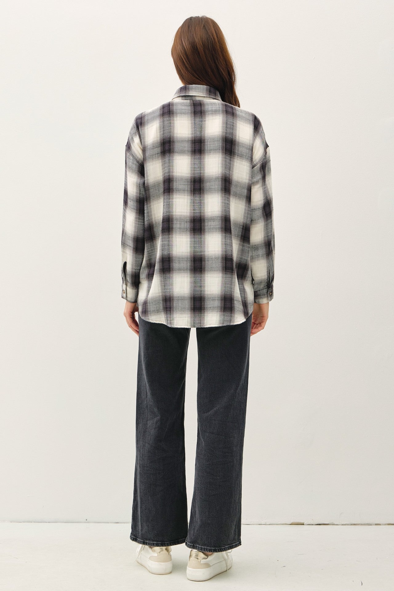 Ollie Charcoal Flannel