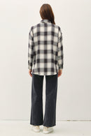 Ollie Charcoal Flannel