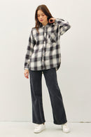 Ollie Charcoal Flannel
