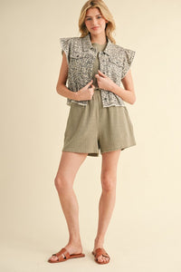Molly Leopard Vest