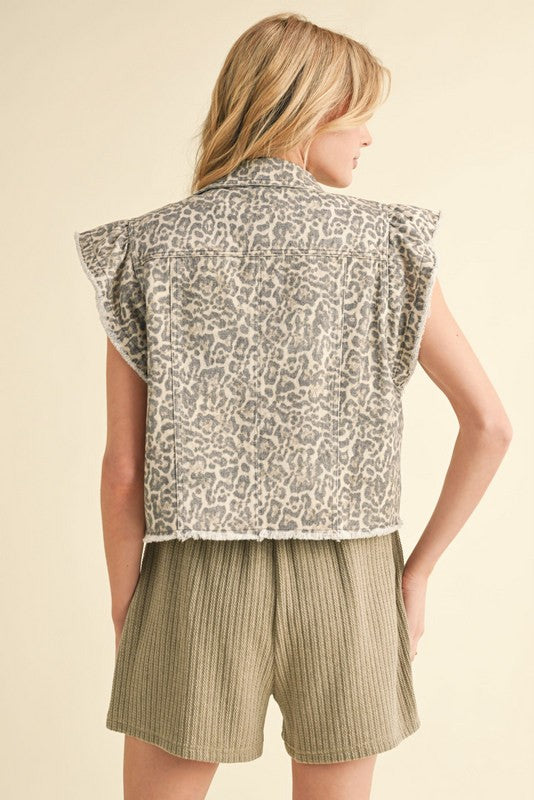 Molly Leopard Vest