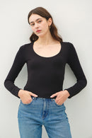 Basic Long Sleeve Top Teal