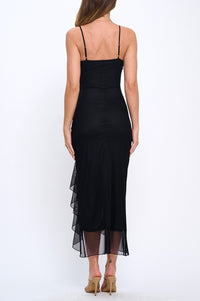 It Girl Slit Maxi Black