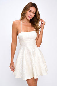 Emme Embroidered Dress Ivory