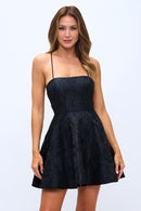 Emme Embroidered Dress Black
