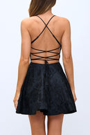 Emme Embroidered Dress Black