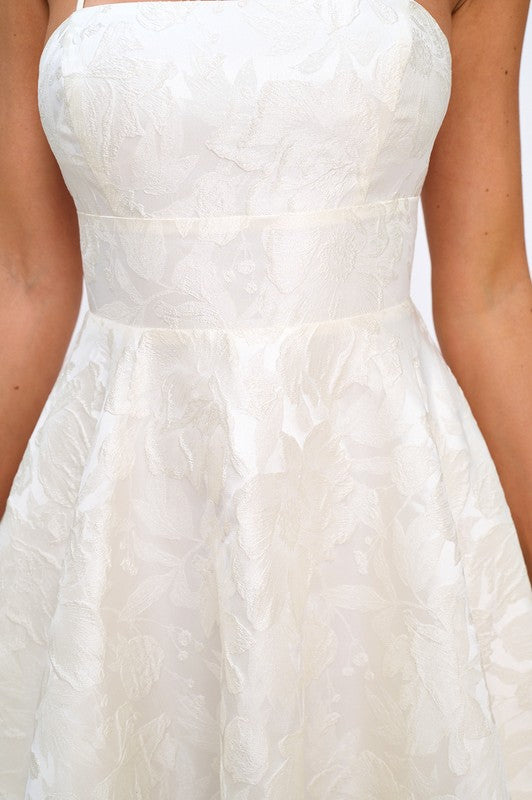 Emme Embroidered Dress Ivory