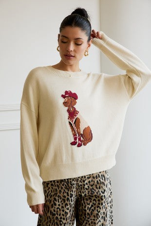 Max 'Cowboy Dog' Graphic Sweater