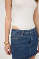 Essential Rib Bodysuit White
