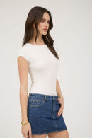 Essential Rib Bodysuit White