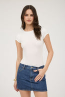 Essential Rib Bodysuit White