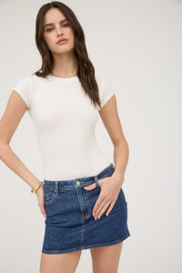 Essential Rib Bodysuit White