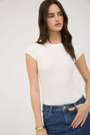Essential Rib Bodysuit White