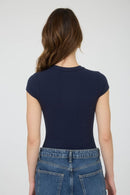Essential Rib Bodysuit Navy