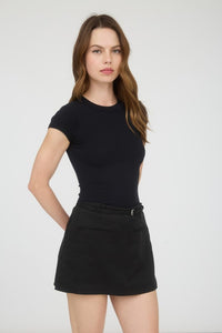 Essential Rib Bodysuit Black