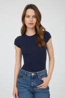 Essential Rib Bodysuit Navy