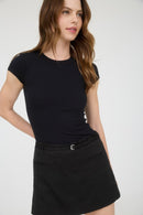 Essential Rib Bodysuit Black