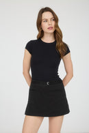 Essential Rib Bodysuit Black