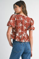 Iris Peplum Blouse