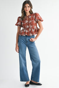 Iris Peplum Blouse