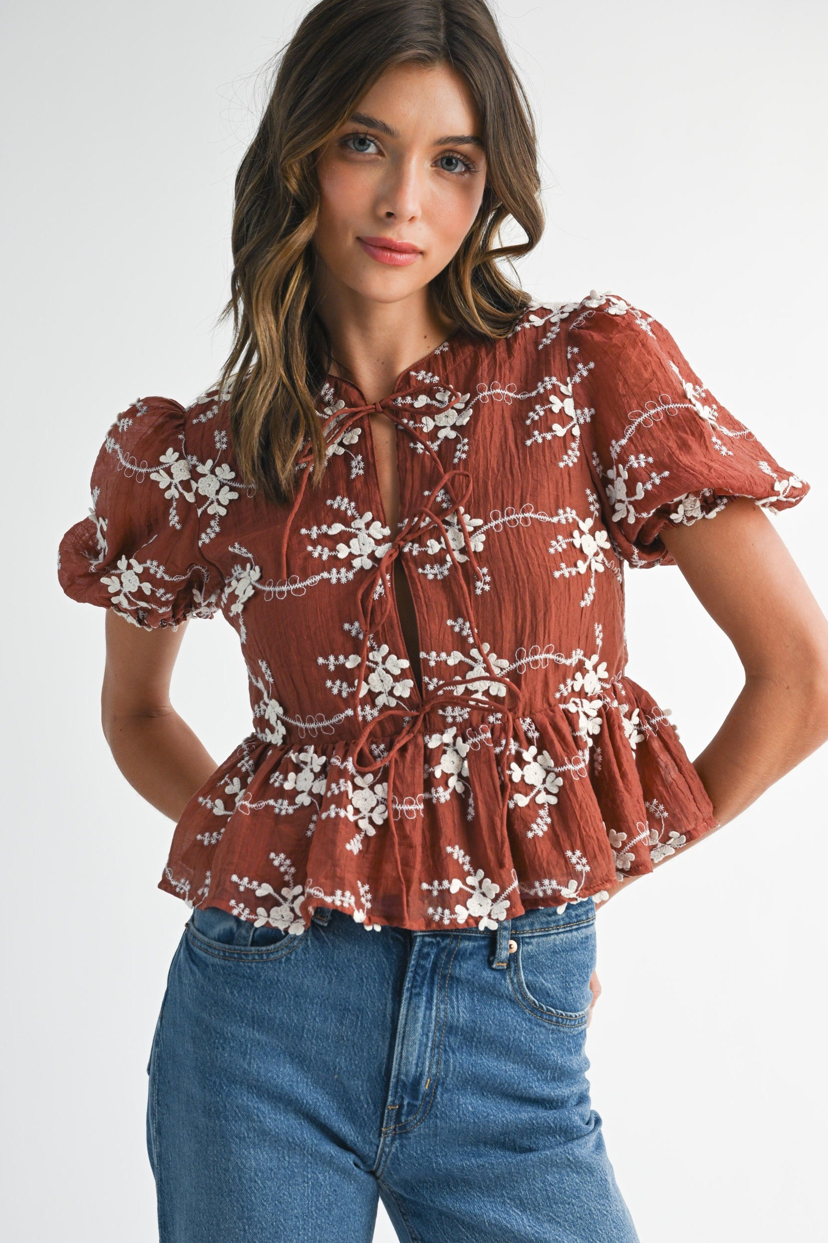 Iris Peplum Blouse