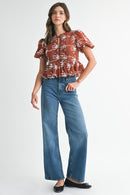 Iris Peplum Blouse