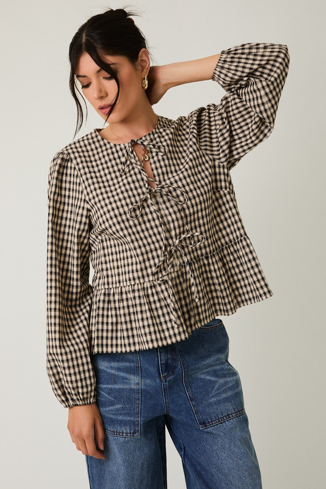 Hollis Plaid Blouse
