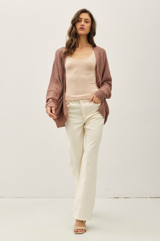Basic Crochet Cardigan Hazelnut