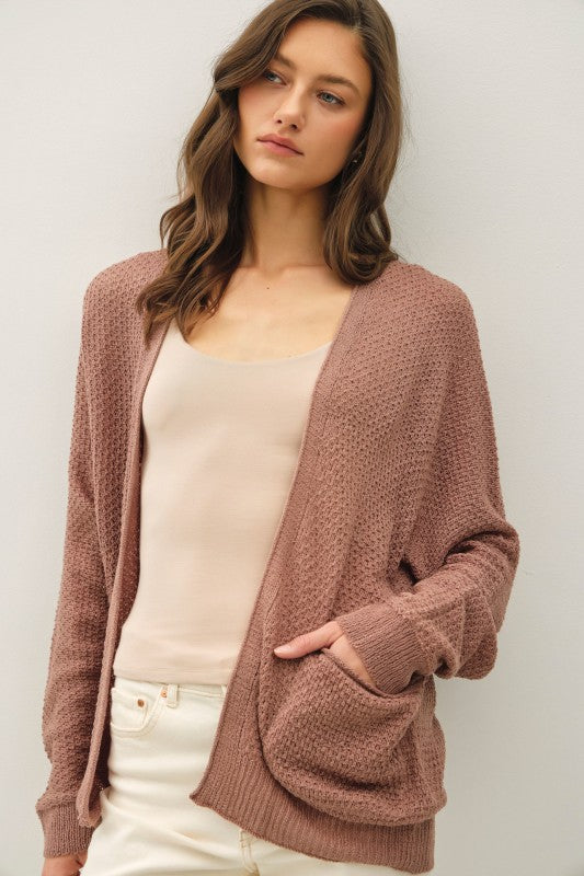 Basic Crochet Cardigan Hazelnut
