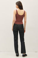 Basic Scoop Tank Black