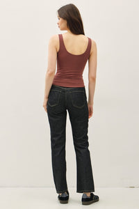 Basic Scoop Tank Black