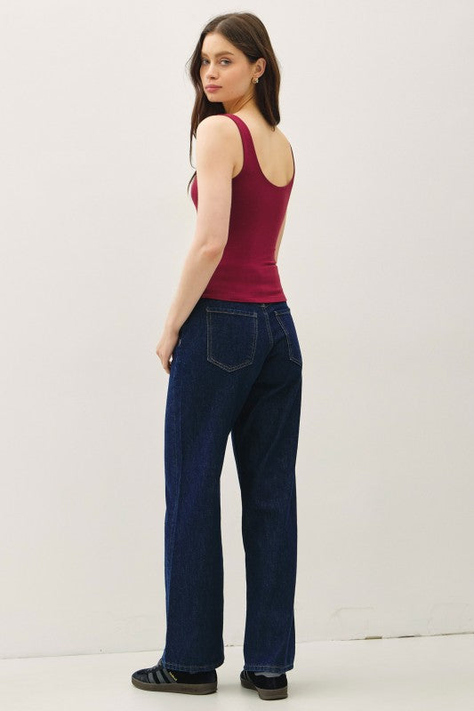 Basic Scoop Tank Merlot