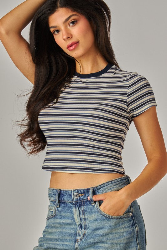 Ziggy Crop Navy