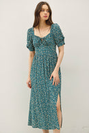 Wren Midi Dress Teal