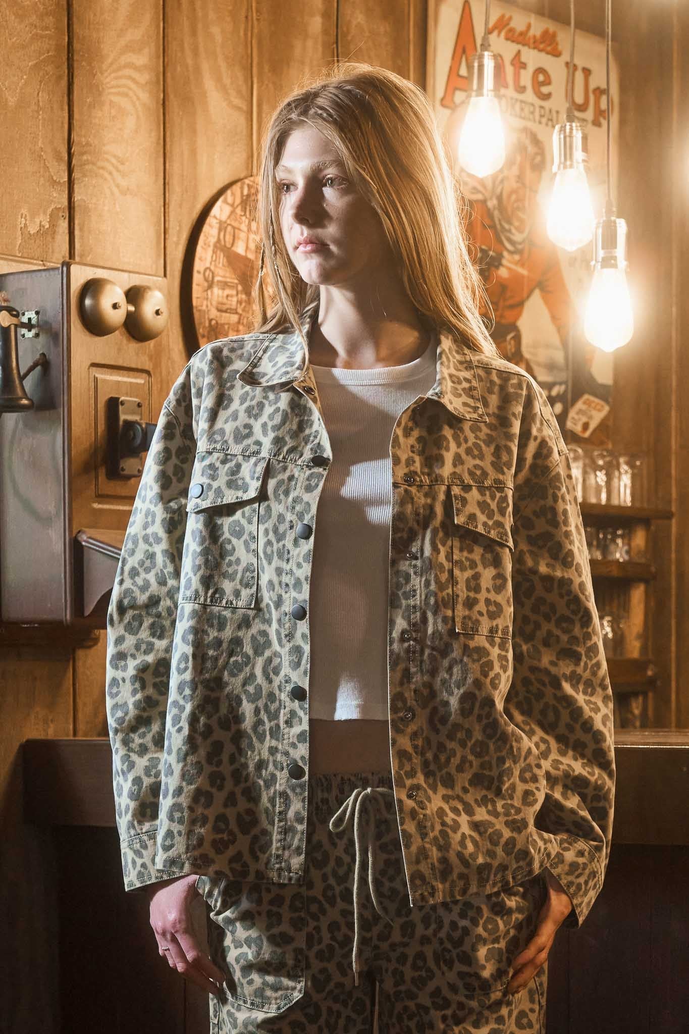 Blaise Leopard Shacket