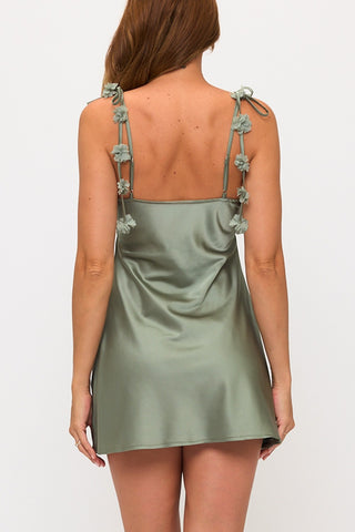 Blossom Cowl Neck Mini Dress